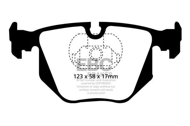 EBC - DP51118B - EBC Bluestuff B piduriklotsid; tagumised