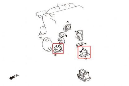 Hardrace - Harden Engine Mount Lexus GS, SC, Toyota Soarer, Supra