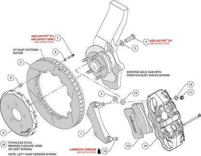 Wilwood - 140-14816 - Wilwood Big Brake Kit - Front - 355x32mm Bi-Slotted - AERO6 Anodized - 
WIL-140-14816