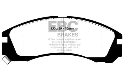 EBC - DP5954NDX - EBC Bluestuff NDX Brake Pads; Front