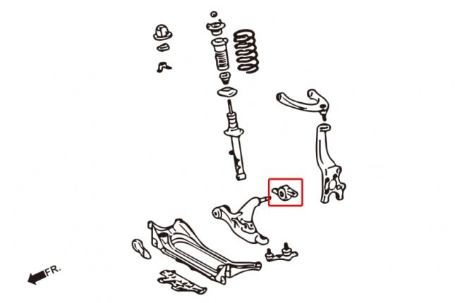Hardrace - Front Lower Control Arm Bushing Lexus, Toyota