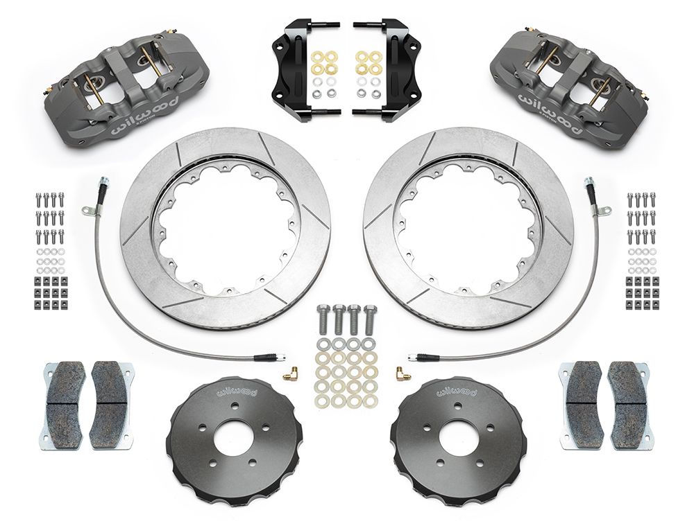 Wilwood - 140-14816 - Wilwood Big Brake Kit - Front - 355x32mm Bi-Slotted - AERO6 Anodized - 
WIL-140-14816