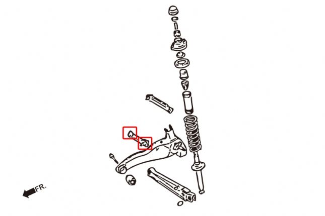 Hardrace - tagumise õõtsa puks Mitsubishi Lancer Evolution, Lancer Mirage