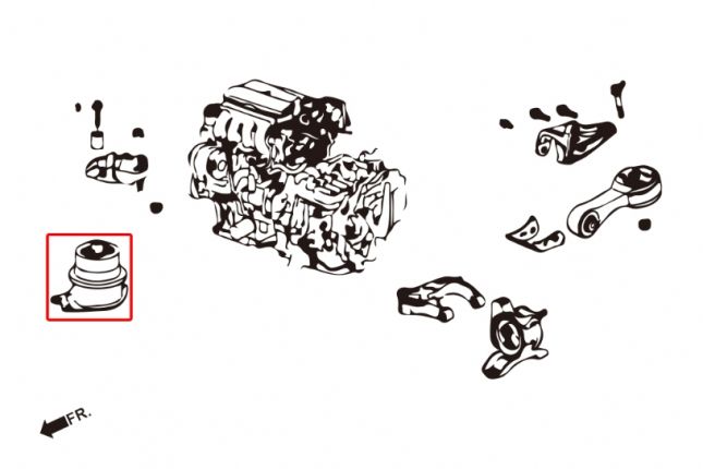Hardrace - Harden Engine Mount Honda Fit - 7286

