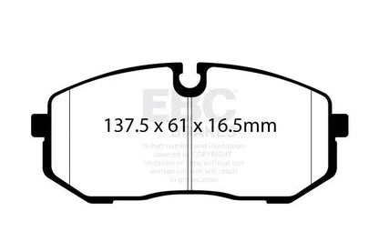 EBC - DP52500NDX - EBC Bluestuff NDX piduriklotsid; eesmised