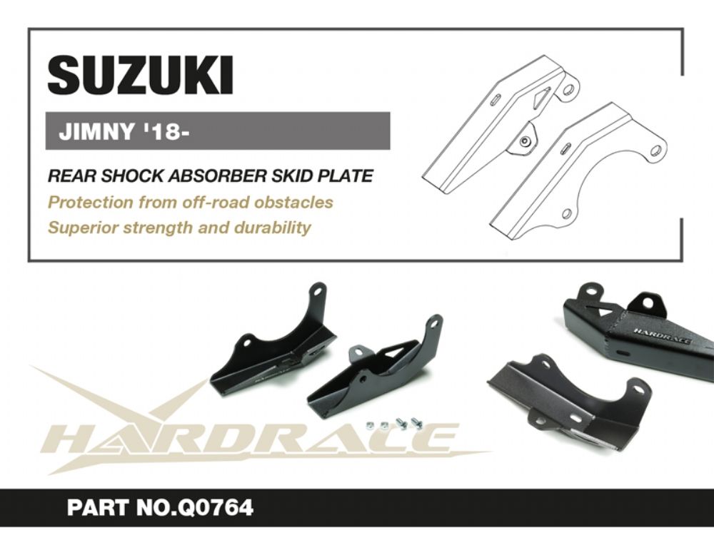 Hardrace - Rear Shock Absorber Skid Plate Suzuki Jimny
Hardrace
Be the first to review this product
Item #
Q0764