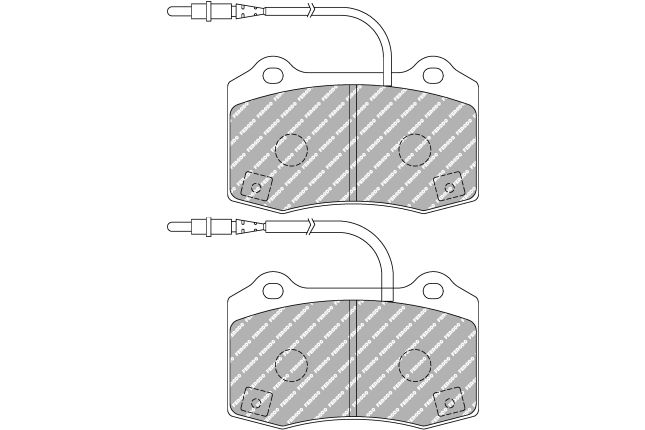 Ferodo - FDS1379 - Ferodo DS Performance Brake Pads; Front