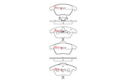 DBA - DB1849RP - DBA Racing Performance Brake Pads; Front
