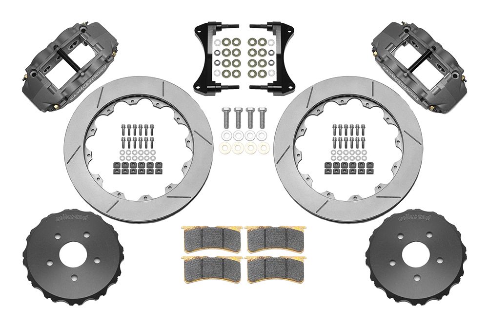 Wilwood - 140-16092 - Wilwood Big Brake Kit - Front - 327x28mm Bi-Slotted - Superlite 6R Anodized - WIL-140-16092