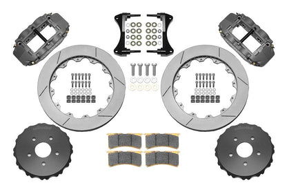 Wilwood - 140-16092 - Wilwood Big Brake Kit - Front - 327x28mm Bi-Slotted - Superlite 6R Anodized - WIL-140-16092