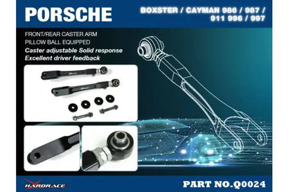 Hardrace - reguleeritav esi-/tagumine ratastel hoovastik Porsche 911, Boxster