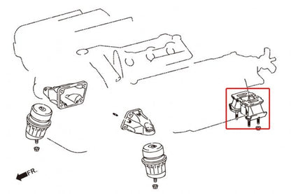 Hardrace - Transmission Mount Lexus, Toyota