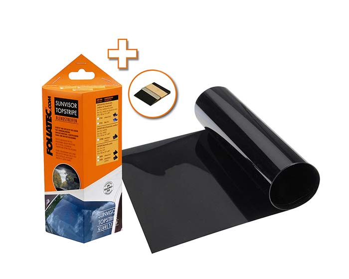 Foliatec - Topstripe Refl Sun filt deep black (mt) - FT 17205
