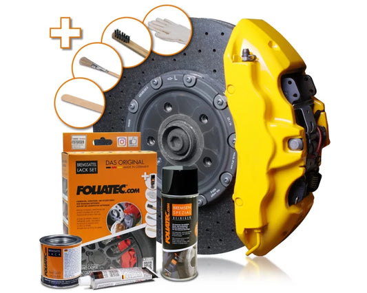 Foliatec - Brake Caliper Lacquer Set-speed yellow