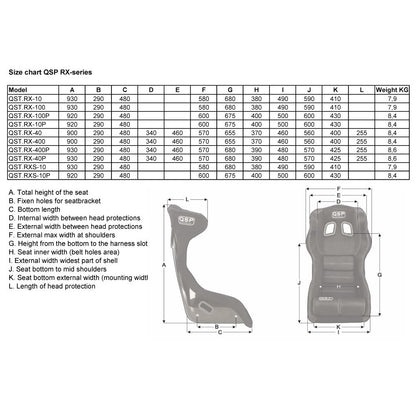QSP - Võidusõiduiste QST-100P - FIA 8855-1999 - Must (2030)